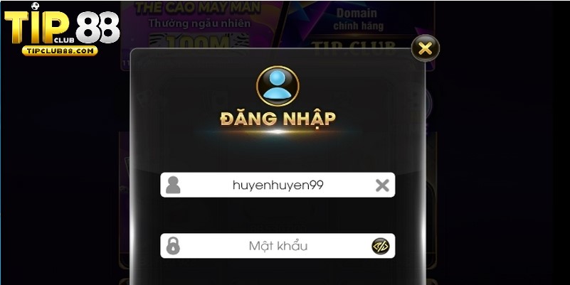 Điền đầy đủ thông tin đăng nhập chính xác nhất