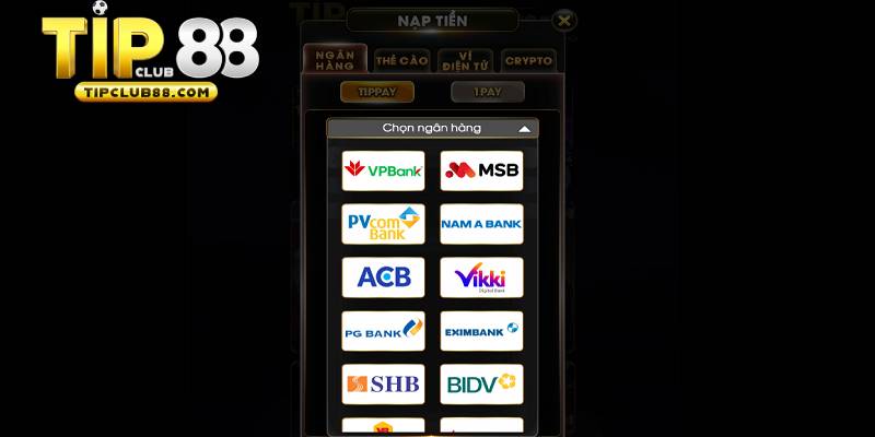 Nạp tiền tài khoản Tipclub qua ngân hàng phổ biến nhất Nạp tiền tài khoản Tipclub qua ngân hàng phổ biến nhất